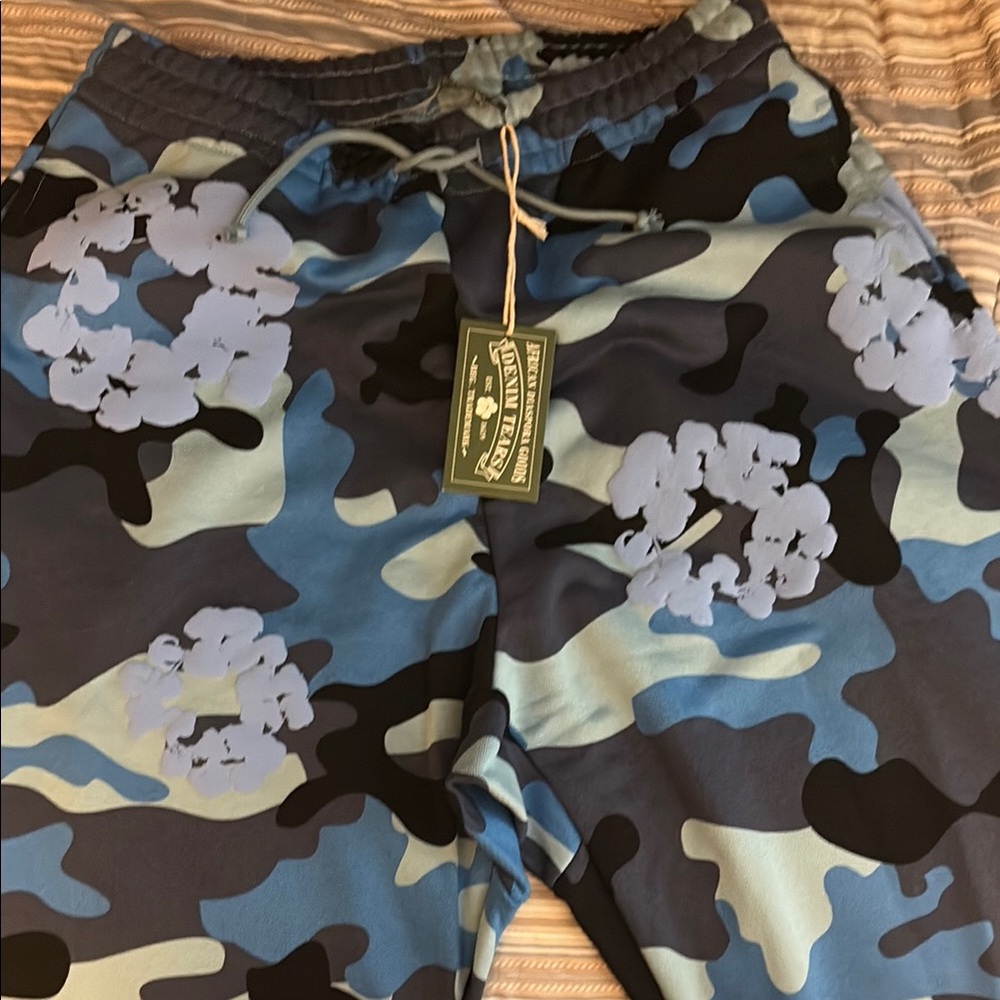 Blue Camo Sweatpants